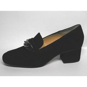 Franco Sarto Laval Black Suede Pump